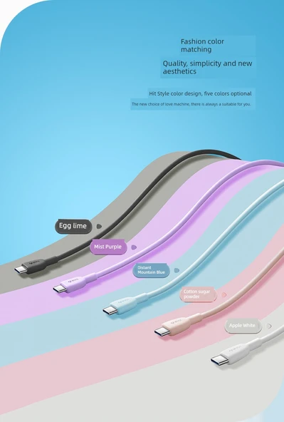 Hızlı Şarj Veri Kablosu - 1m Uzak Dağ Mavisi - iPhone 15 - 7