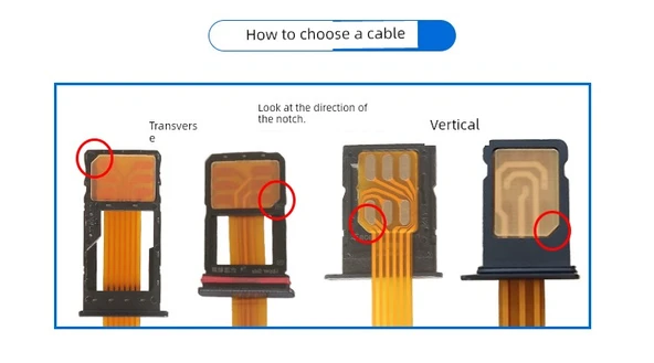 USB 2.0 Nanosim Kart Okuyucu Uzatma Kablosu - B Dikey 25cm - Resim 8