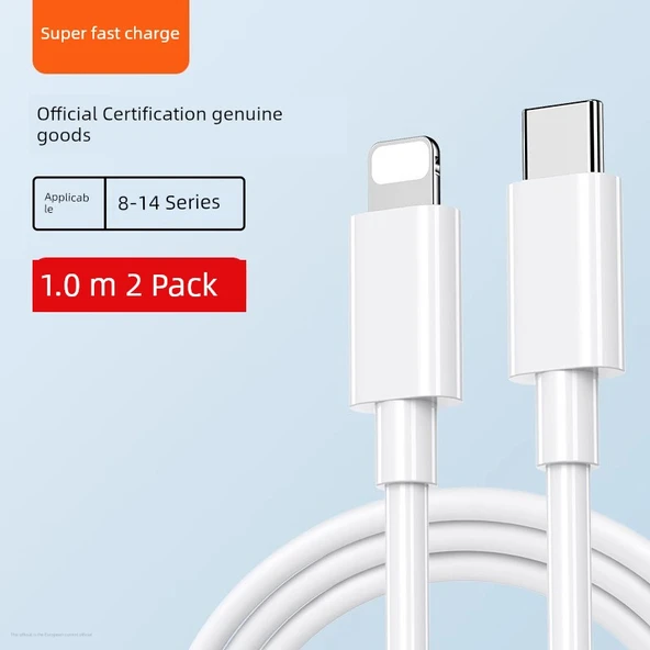 iPhone 8-14 Serisi PD Hızlı Şarj Kablosu 1.0M