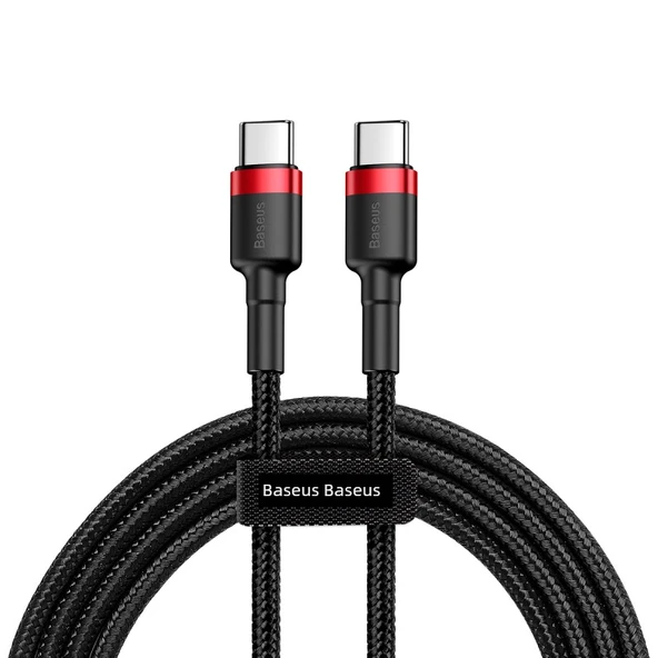 Hızlı Şarj USB Type-C Kablo - 1m Kırmızı - 3