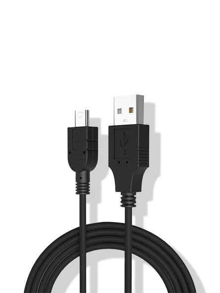 Mini USB Veri Kablosu - 0.25m - Siyah - 3