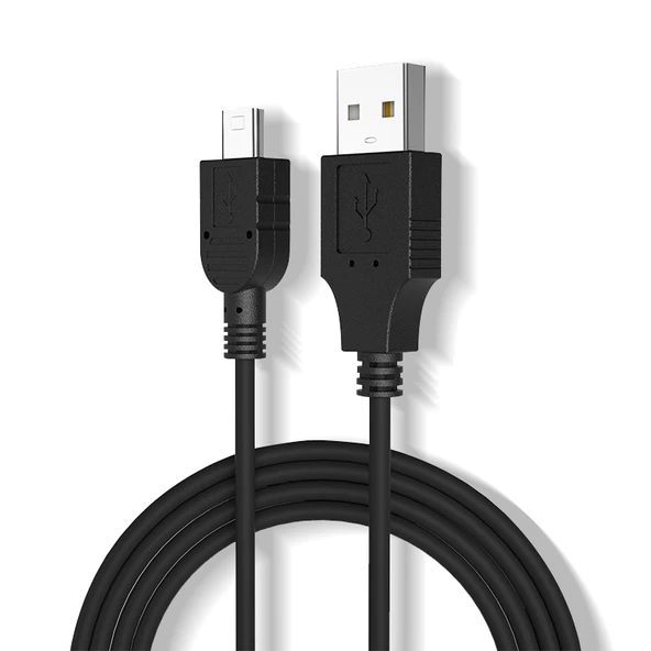 Mini USB Veri Kablosu - 1m - Siyah