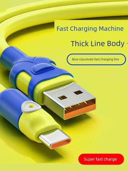 100W Hızlı Şarj Tip-C Veri Kablosu - 1m - USB Apple Limon Sarısı 1'li Paket - 2