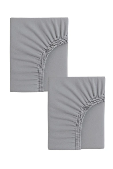 2 Adet 70 x 120 x 20 cm Anne Yanı Lastikli Penye Kumaş Bebek Çarşafı - 12