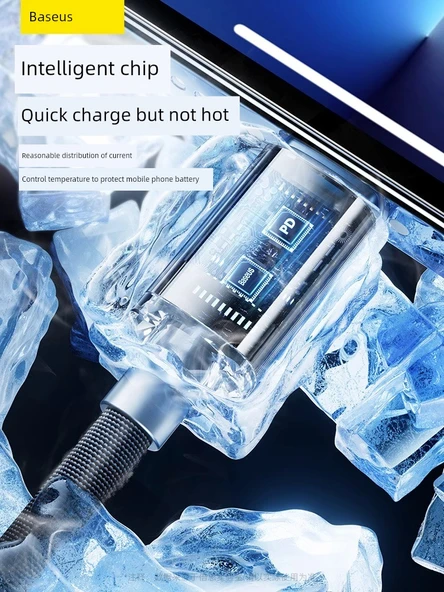 iPhone Lightning Kablo 2m Mor 20W PD Hızlı Şarj - 3