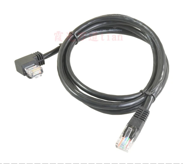 Sağ Açı RJ45 CAT5 Gigabit Ethernet Kablosu - 30cm - 9