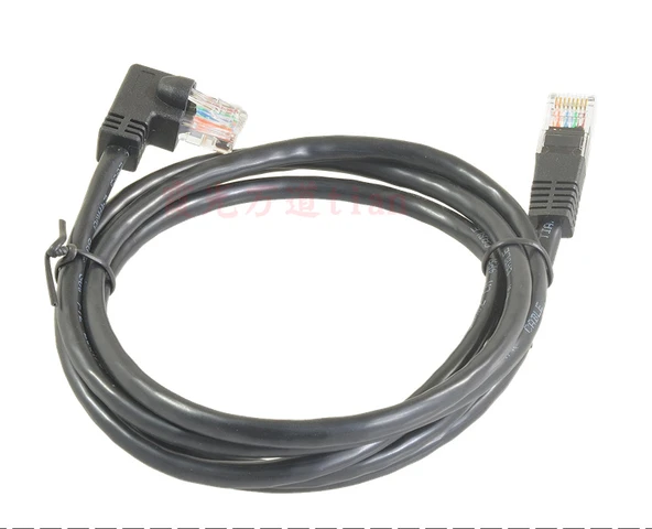 Sağ Açı RJ45 CAT5 Gigabit Ethernet Kablosu - 30cm - 11