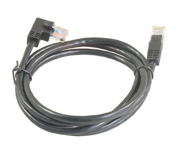 Sağ Açı RJ45 CAT5 Gigabit Ethernet Kablosu - 30cm - 4