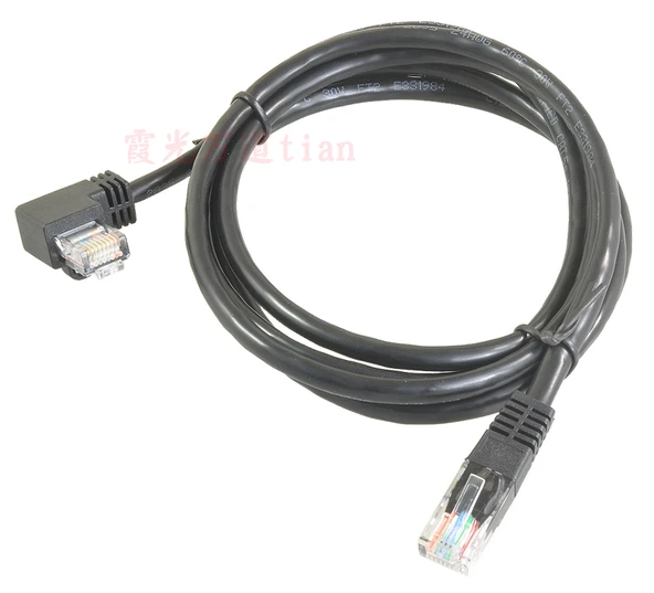 Sağ Açı RJ45 CAT5 Gigabit Ethernet Kablosu - 30cm - 3