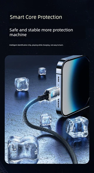 Type-C ile Lightning Hızlı Şarj Veri Kablosu - Starlight Beyaz 2m USB Hızlı Şarj - 12