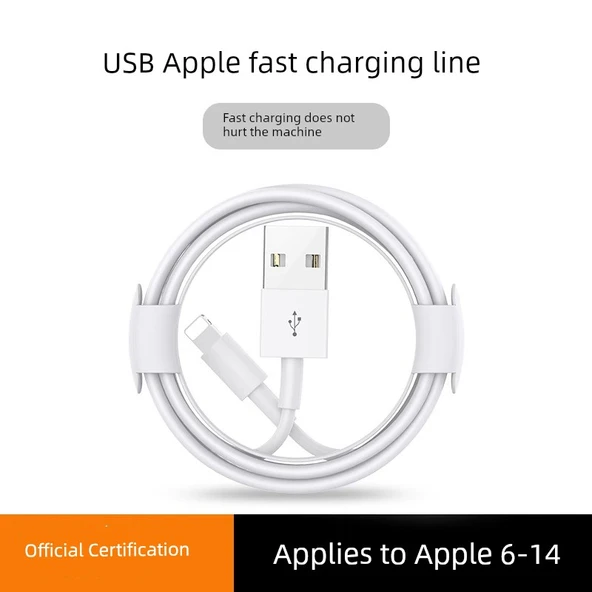 1.5m Hızlı Şarj USB Kablosu - Apple 6-14 - 1 Paket