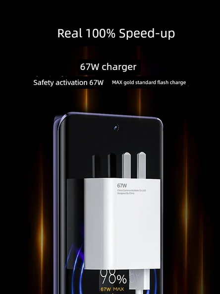 6A 67W USB Type-C Hızlı Şarj Kablosu - MI 67W Kıvrım Hat [1 m Beyaz Hat] 6A Hızlı Şarj - 3