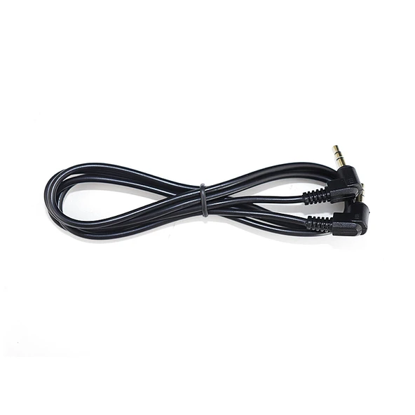 3.5mm Altın Kaplama Erkek Erkek Ses Kablosu - Siyah - 2M - 7