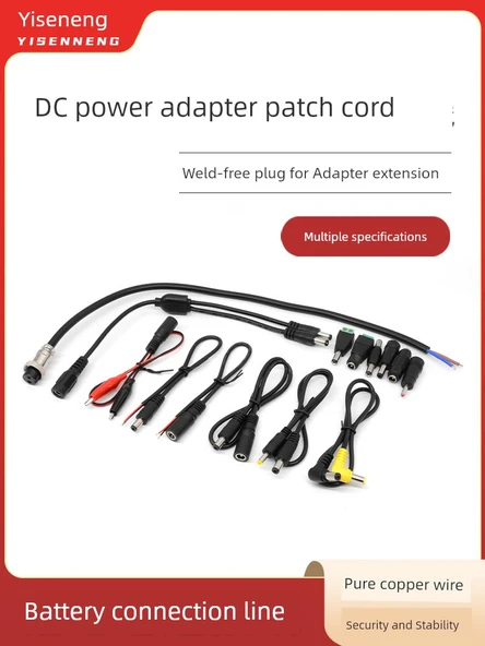 DC 5.5 * 2.1 Adaptör Kablosu - Kaynaksız 5.5*2.1 Dişi - 2