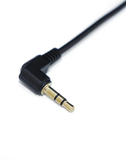 3.5mm Altın Kaplama Erkek Erkek Ses Kablosu - Siyah - 2M - 3