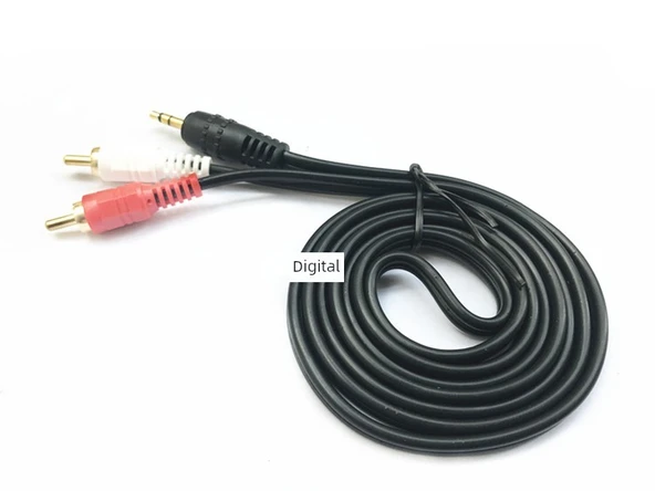 3.5mm Ses Kablosu - İki Lotus - 1.5M - Altın Kaplama Başlık - Ambalajlı - 5