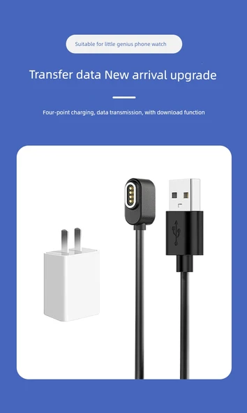 Akıllı Saat Şarj Kablosu + 3C Şarj Başlığı - Z6A/Z6S/Z6Pro - 6