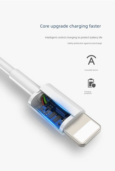 Hızlı Şarj USB-C Lightning Kablo - 2m - 2 Paket - 6