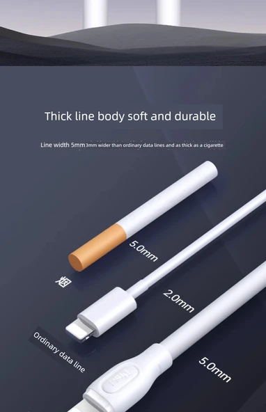 Hızlı Şarj Veri Kablosu - 1.5 Metre - İki Alana Bir Bedava - 30 Dakikada %86 Doldurma - Paket - Resim 5