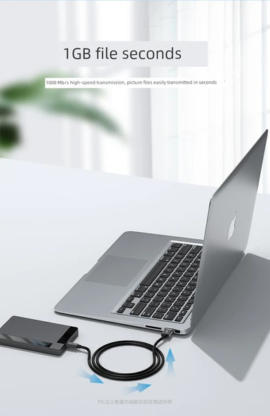 USB 3.2 Veri Kablosu - 3m - USB-A to C - 10Gbps - 9