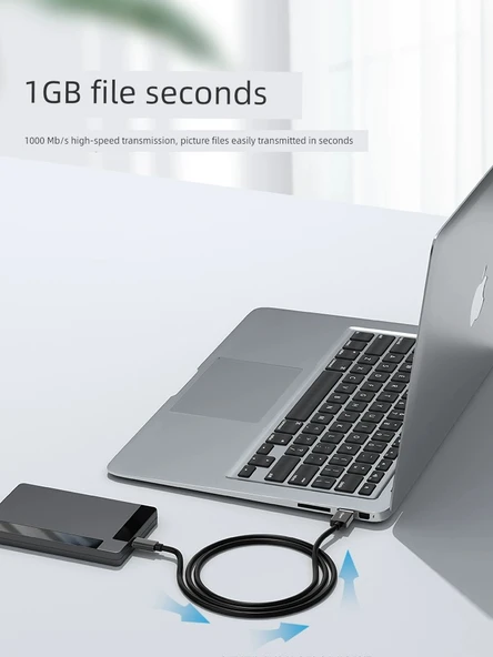 USB 3.2 Veri Kablosu - 3m - USB-A to C - 10Gbps - 3