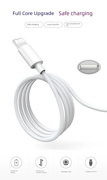 iPhone Lightning Kablo - Beyaz 3m Tek Paket Çekirdek Güncelleme - 10