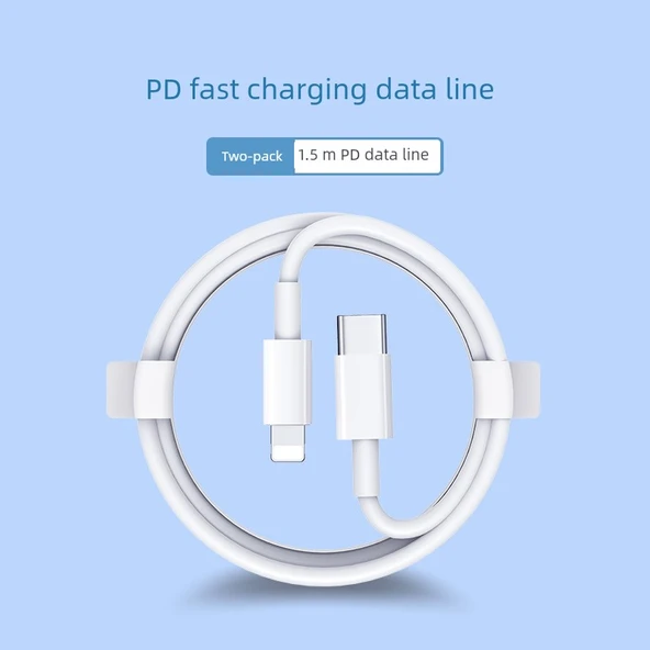 iPhone Hızlı Şarj Kablosu - İki Paket [1.5 m PD Hızlı Şarj Kablosu]