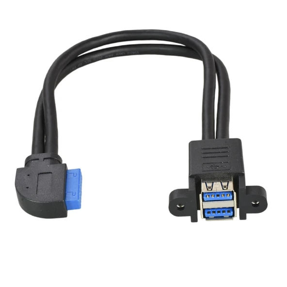 USB 3.0 Ön Panel Adaptör Kablosu - 75cm - 19Pin'den Ön Panel USB 3.0'a - 5