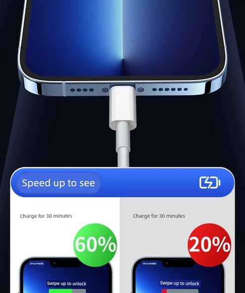 iPhone Hızlı Şarj Kablosu - İki Paket [1.5 m PD Hızlı Şarj Kablosu] - 9