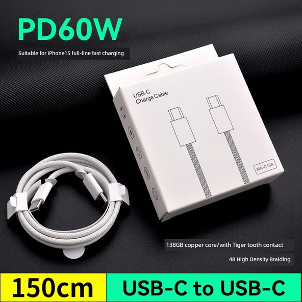 ZX11 USB-C Veri Kablosu - iPhone 16/15 Serisi - 1.5m - Kutulu