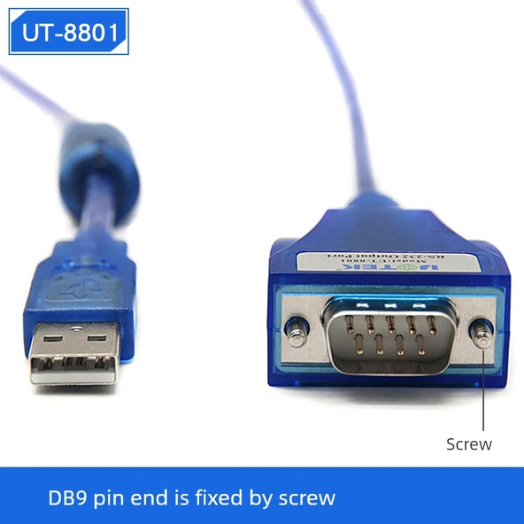 USB'den RS232 Seri Port Adaptör Kablosu - 3m - UT-8801 Vida