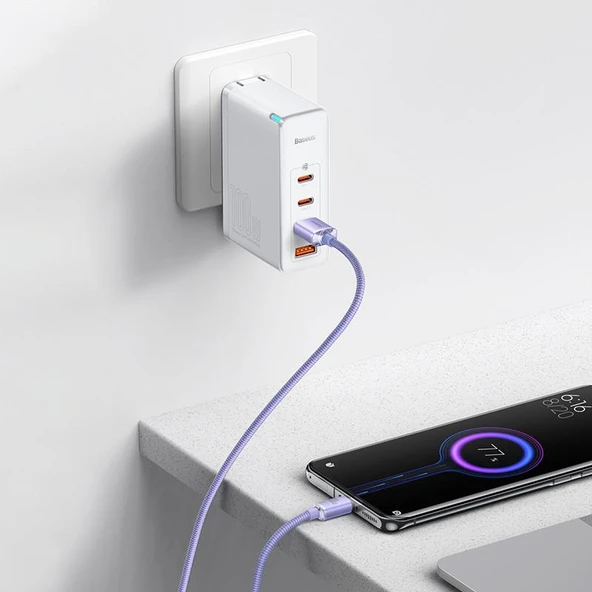 USB-C ile Type-C Şarj Veri Kablosu - Siyah - 1.2m - 2