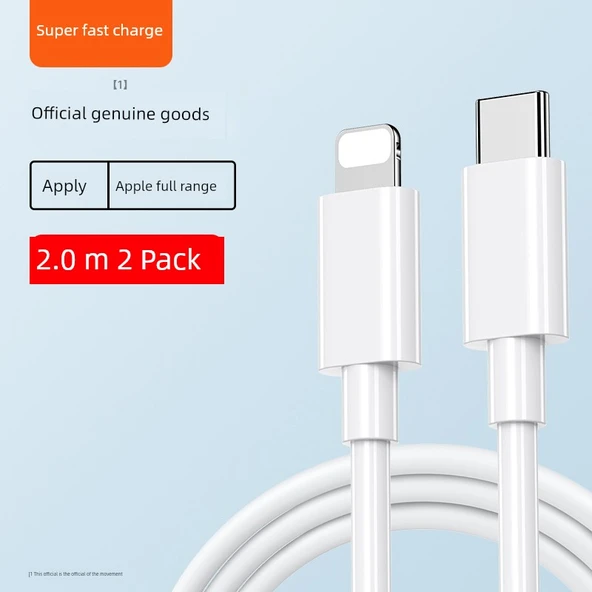 30W Hızlı Şarj Kablosu - 2m PD30W (Bir Alana Bir Bedava)