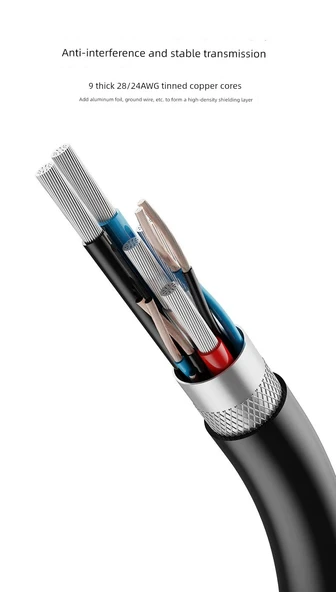 Çift Başlı USB 3.0 Veri Kablosu - Sağ Kıvrım - 5m - 12