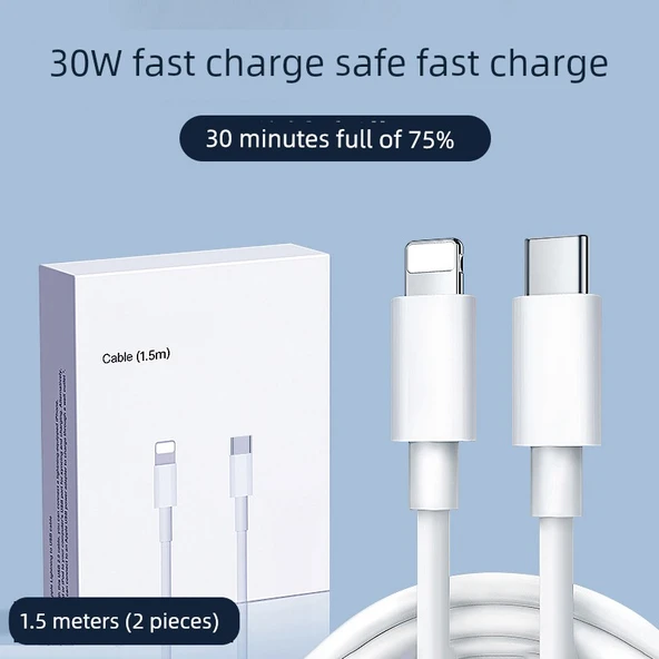 iPhone 14 PD Hızlı Şarj Kablosu 1.5m + Ücretsiz Hediye