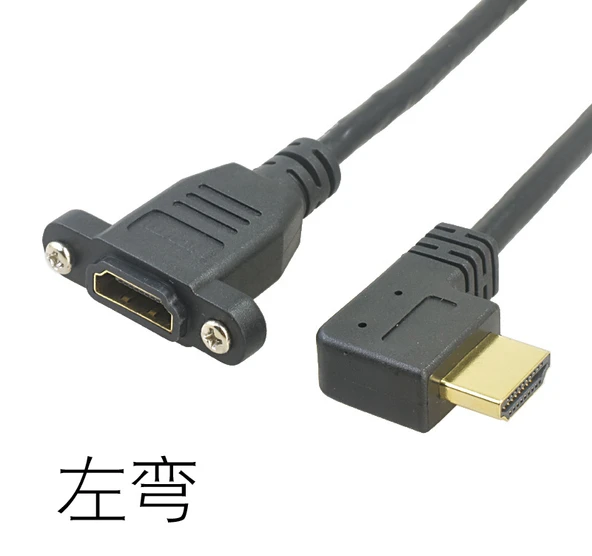 4K HDMI Adaptörü - 0.3m - Dönme - Altın Kaplama - Saf Bakır Kablo Çekirdeği (Model 1) - 2