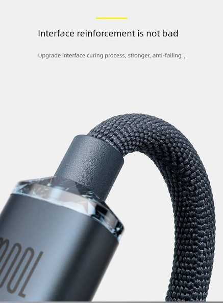 USB-C ile USB-C Hızlı Şarj Veri Kablosu - Jingyao 1.2m Mavi - 9