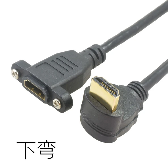 4K HDMI Adaptörü - 0.15m - Dönme - Altın Kaplama - Saf Bakır Kablo Çekirdeği (Model 2) - 5
