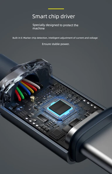 USB-C ile USB-C Hızlı Şarj Veri Kablosu - Jingyao 1.2m Mavi - 11