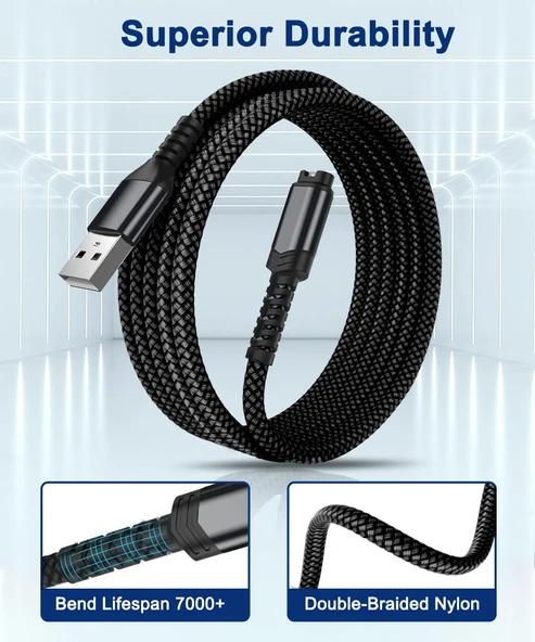 Garmin Saat Şarj Adaptörü Veri Kablosu - 1.8m Siyah - Tek Paket