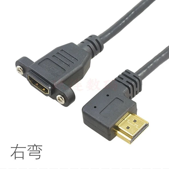 4K HDMI Adaptörü - 0.15m - Dönme - Altın Kaplama - Saf Bakır Kablo Çekirdeği (Model 2) - 11