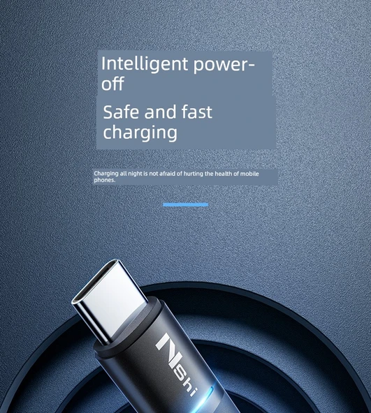 100W USB Type-C Veri Kablosu - 2m - Kırmızı - Tek Paket - Akıllı Güç Kesme - 8