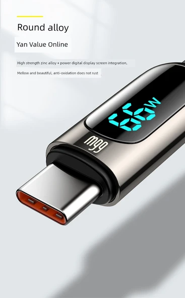 USB Type-C Hızlı Şarj Veri Kablosu - Yeşil - 1m - 66W - iPhone 15 - 11