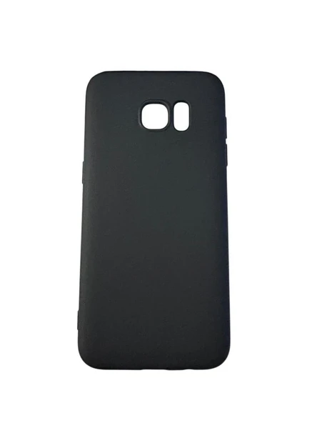 Galaxy S7 Edge ile Uyumlu Cappy Silikon Kılıf Siyah - Resim 2