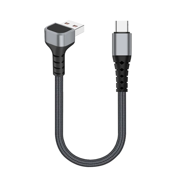 Tip C'den Lightning'e PD Hızlı Şarj Kablosu - 0.25m USB Yatay Kıvrım Tip C 100W