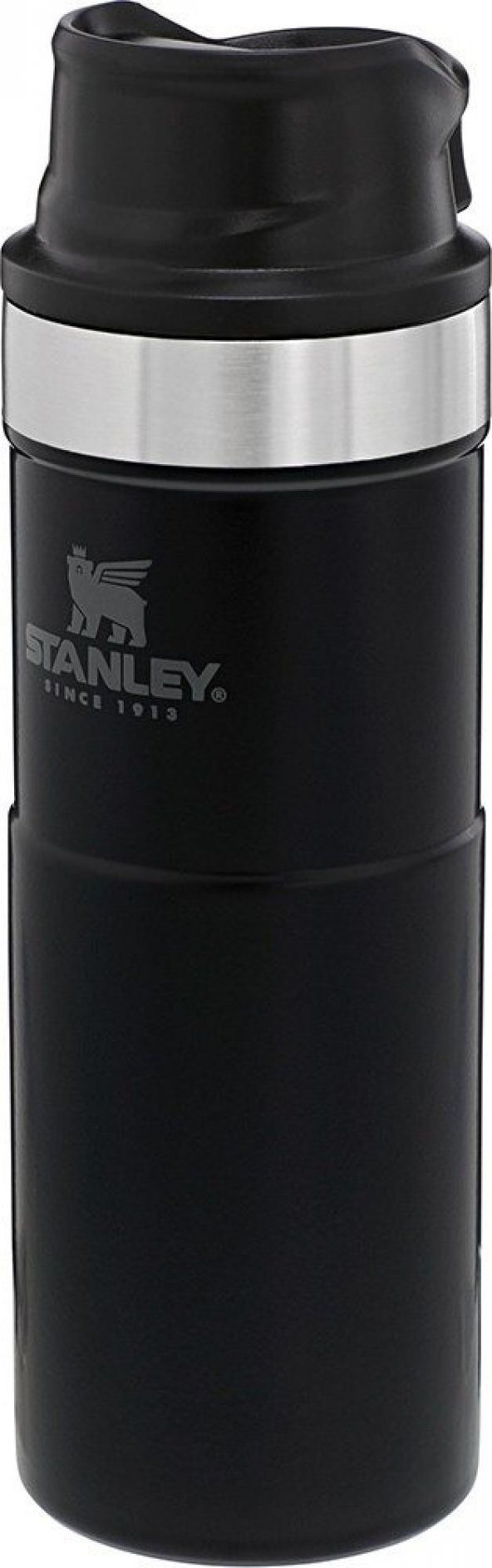 Stanley Klasik Trigger-Action 0.47 lt Siyah Seyahat Bardağı