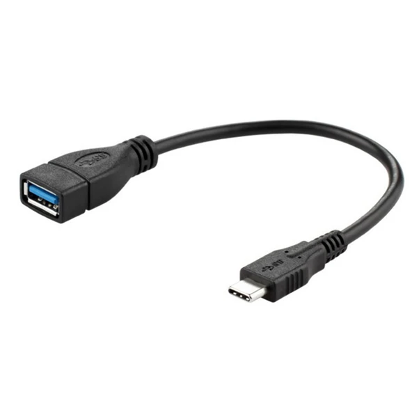 USB 3.1 Type-C to USB 3.0 OTG Veri Kablosu Adaptörü - 0.25m Altın Kaplama Yan Eğik (Model 2) - 6