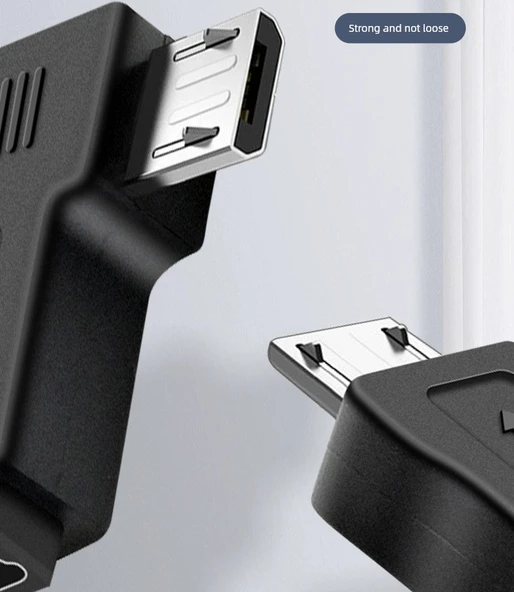 Android Arayüz Navigasyon Kayıt Cihazı Veri Kablosu Adaptörü - Micro USB Dişi ile Micro USB Erkek Patch Kablo -0.2 m - 10
