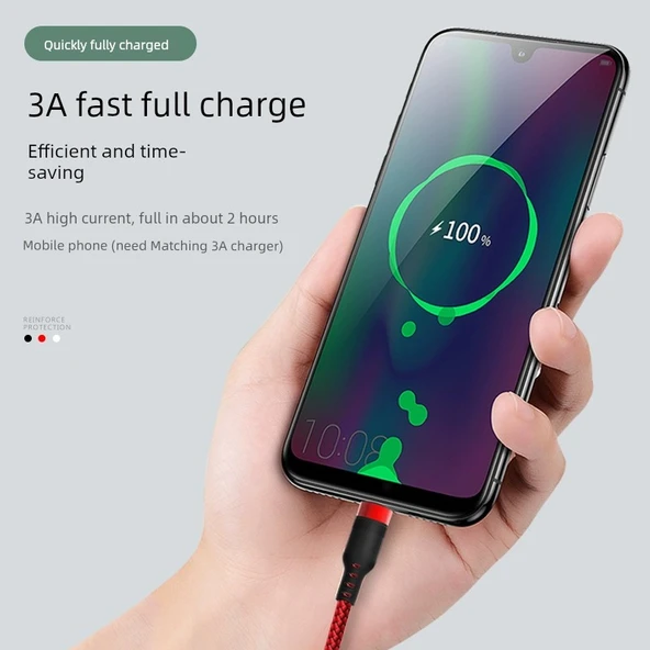 Android Veri Kablosu - 1m Kırmızı + Gri Özel Paket - 2