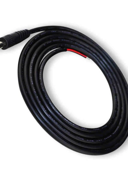 5.5x2.5mm Erkek DC Güç Kablosu - 1.5m - 5A Akım - 3